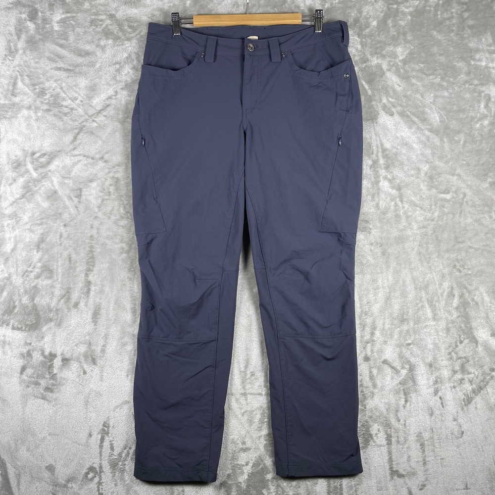 Duluth Trading Co Flexpedition Pants Women 12 fits 36x28 Ink Blue Cargo Hiking